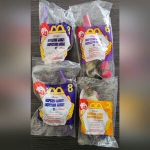 McDonald's DISNEY Inspector Gadget Happy Meal Toys #8,6 & #2 1999 NEW SEALED VTG